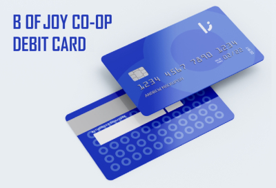 B of Joy co-op debit card